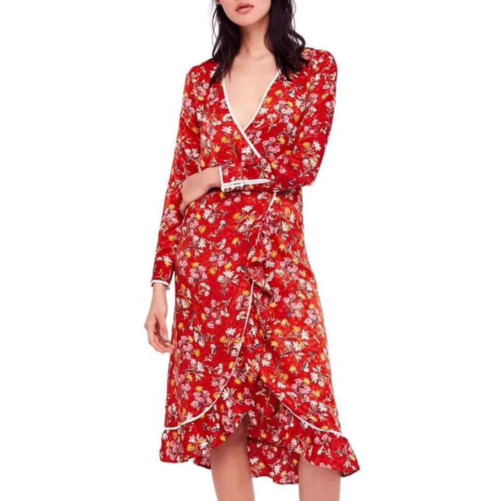 NWT Free People Covent Garden Printed Midi Dress